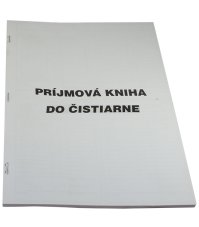 Príjmová kniha do čistiarne Príjmová kniha do čistiarne