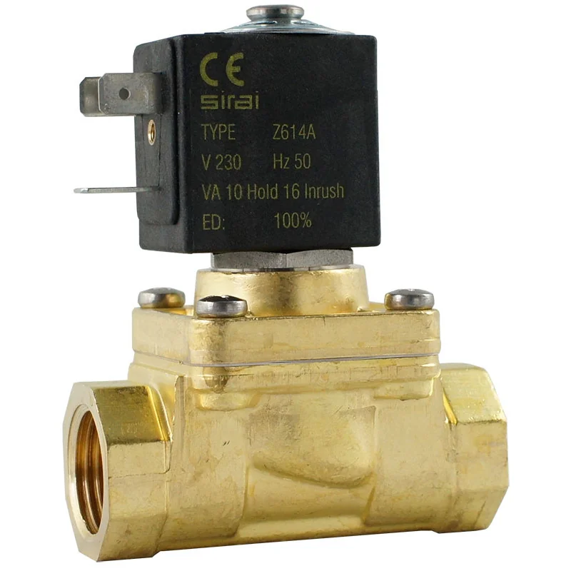 Elektromagnetický parný ventil G1/2" SIRAI, 10 W, 230 V