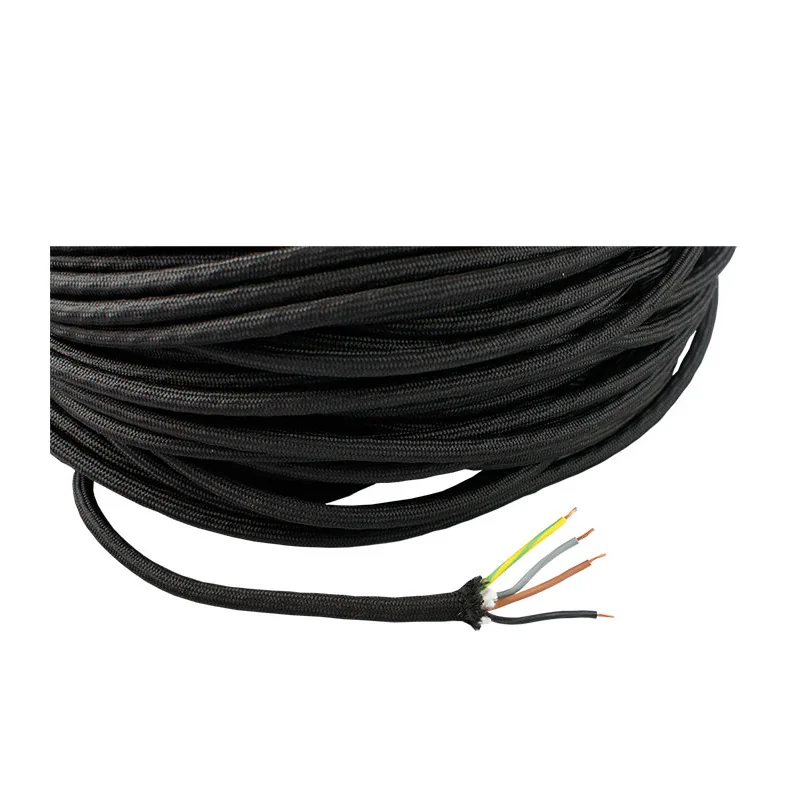 Elektrický kábel žehličky 4 x 1 mm², opletaný, cena za 1 m