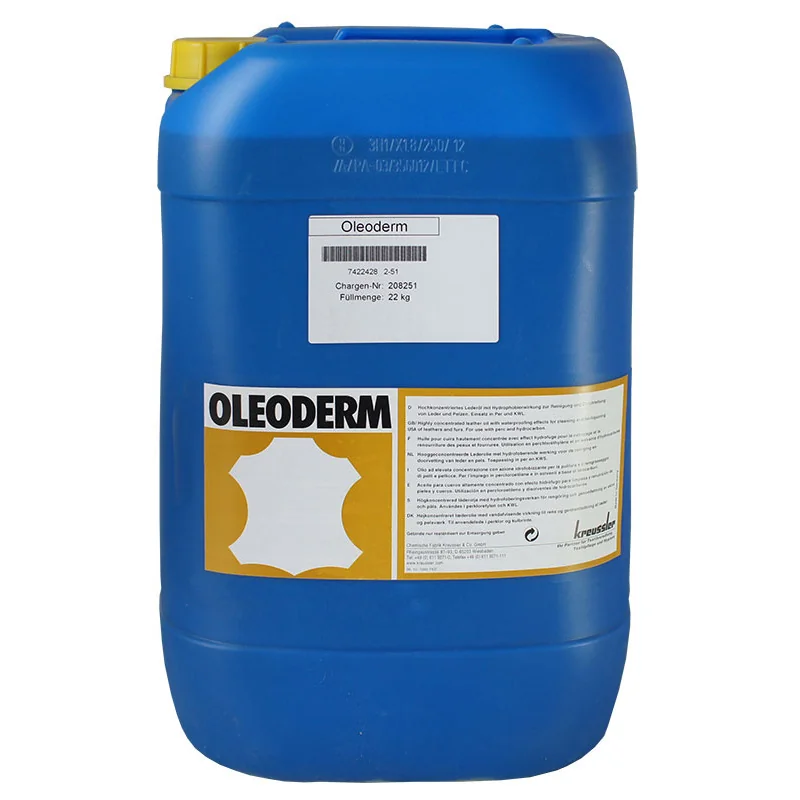 OLEODERM olej na čistenie a premastenie kože a kožušín, 22 kg