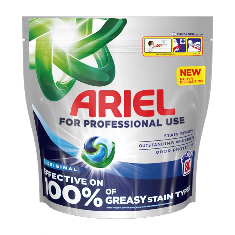 ARIEL Original pracie kapsuly na bielu a svetlú bielizeň, 80 ks