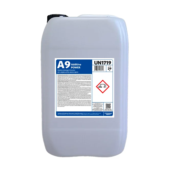 Additive A9 POWER alkalický zosilňovač prania 20 L / 29 kg Additive A9 POWER alkalický zosilňovač prania 20 L / 29 kg