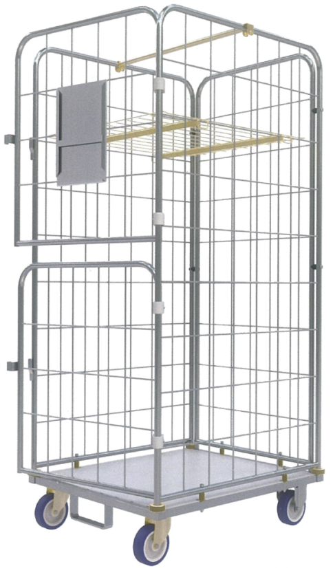 Kontajnerový vozík KV2 na bielizeň, pozinkovaný
