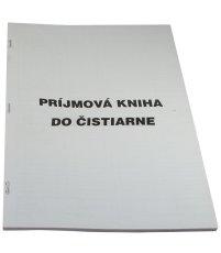 Príjmová kniha do čistiarne