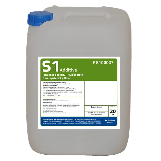 Additive S1 tekutý syntetický škrob 20 L / 20 kg