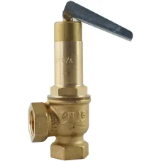 Poistný ventil s páčkou 1/2" × 1/2", 0,7 MPa, mosadz
