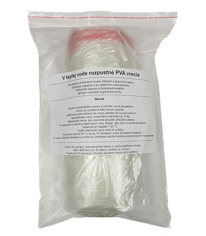 Vrecia rozpustné od 30°C 25ks